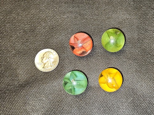 Vintage Murmeln. Schützen, und kleiner. Über 60! Einige seltene und ungewöhnliche!! - Bild 9 von 9