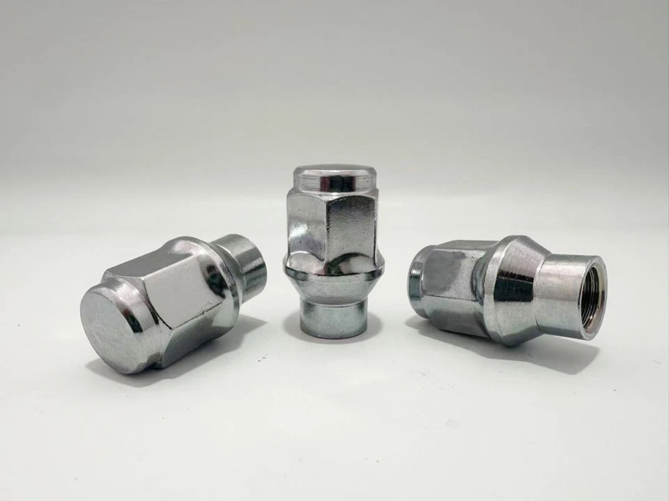 20 хромированных зажимных гаек с удлиненной резьбой 1/2-20 для GMC Chevy C10 Pickup Suburban 5x5 - Изображение 2 из 4