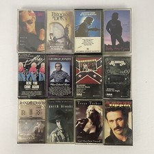 VTG Country Music Cassette Lot Garth Brooks Alabama Johnny Cash Dolly Parton