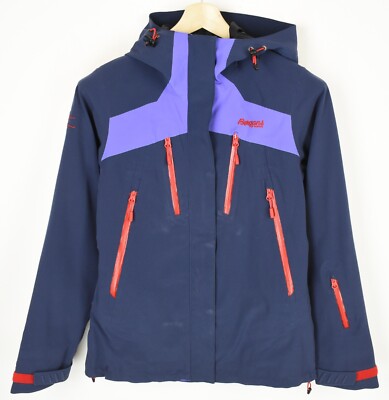 BERGANS OF NORWAY Oppdal Jacket Women's SMALL Hooded Taped Seams Coat