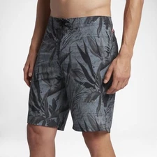 Hurley Phantom JJF 3 Maps Men's 20" Board Shorts - BLACK/RED - Size 38