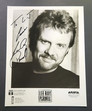 Lee Roy Parnell Country Music Blues Singer Songwriter Hand Signed Photo 8X10