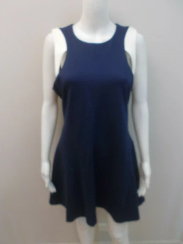 NEW RRP$189 OXFORD NAVY/CREAM "PONTI CUT-OUT" DRESS SIZE 14    (#W1935)