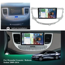 For Hyundai Genesis Sedan 09-14 Apple Carplay Radio Android 12 GPS Navi WiFi RDS