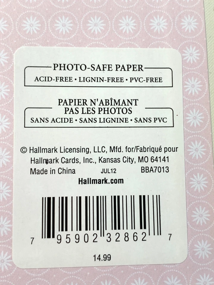 Hallmark Baby Girl Pink Stroller Brag Book Photo Album 4x6 Holds 32 Photos - Image 4 of 4