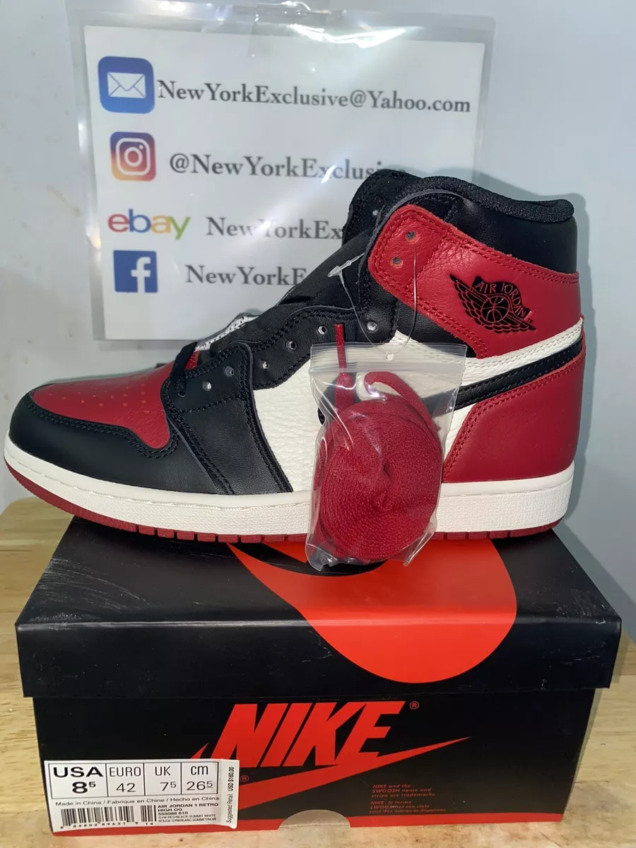 Jordan 1 bred toe box clearance