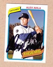 Alex Avila signed 2012 Topps card #116-Detroit Tigers