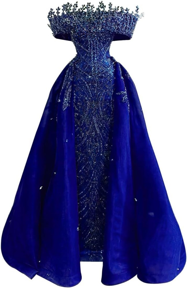 Single-shoulder Evening Dress with Diamond Beading Floor-Length Party  Cocktail | eBay