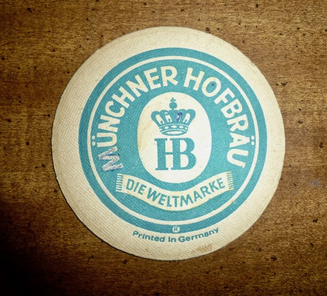 VINTAGE *MUNCHNER HOFBRAU* BEER MAT COASTER BAVARIA GERMANY eBay