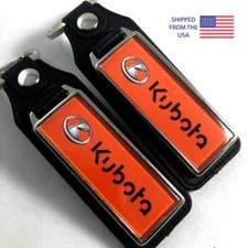 Key Fob Key Ring Keychain for Kubota Riding Lawn Mower SXS Tractor (2-Pack)