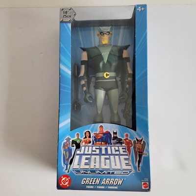 Vintage 2003 Mattel DC Comics Justice League Green Arrow 10'' Action Figure