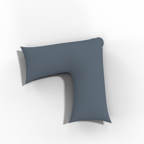 Almohada en forma de V de fibra hueca con funda de almohada ortopédica para el cuello trasero GRATIS. - Imagen 72 de 94