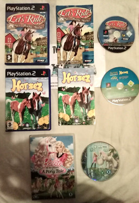 Lets ride silver buckle stalles, horsez, barbie & her sisters in a pony tale dvd