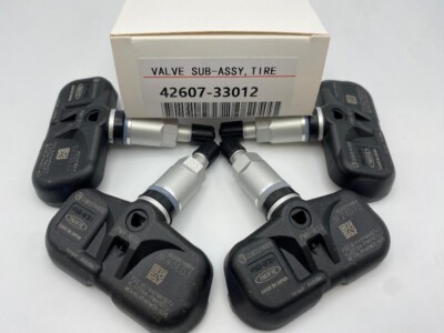 4 NEW TPMS TIRE PRESSURE MONITOR SENSORS 42607-33012, PMV-107J, 315MHz