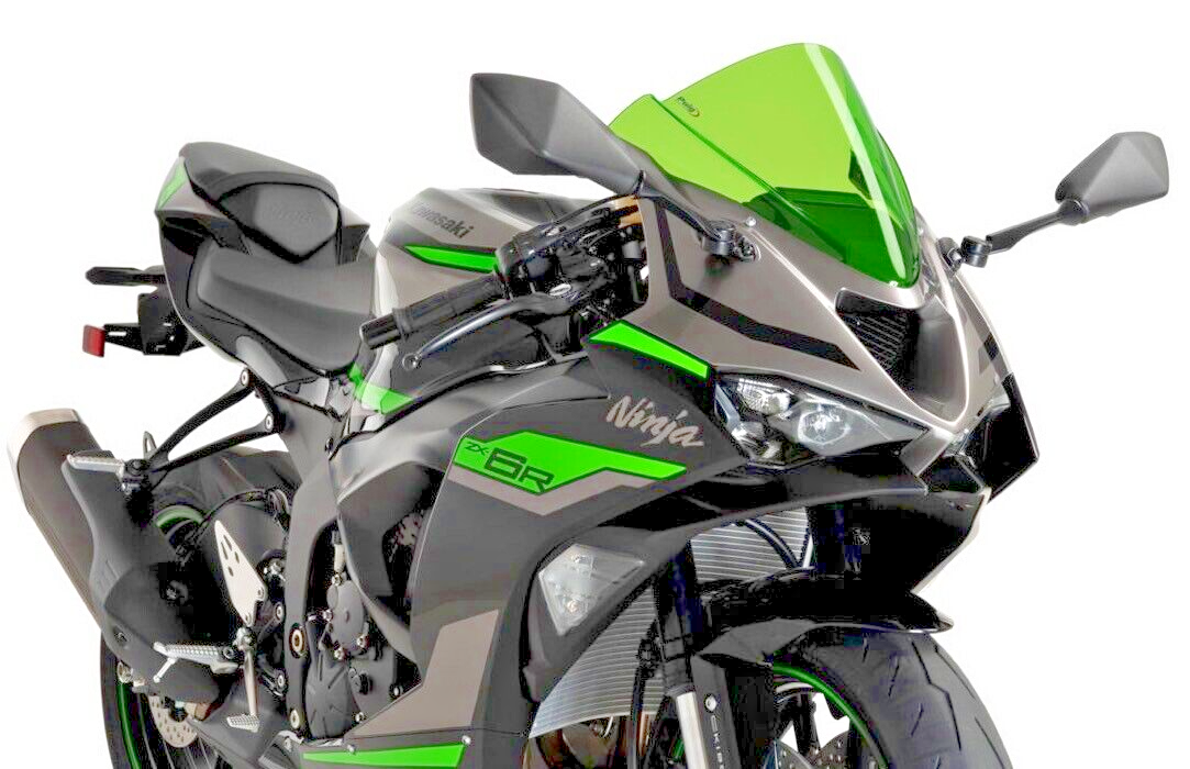 Puig - Z-Racing Windscreen GREEN 2024- Kawasaki ZX-6R Ninja Puig - Z-Racing Windscreen GREEN 2024- Kawasaki ZX-6R Ninja