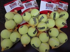 24 KONG Extra Small Tennis Balls Air Dog/Puppy Squeakair X Small Bulk Wholesale