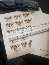 USPS Postage Stamps Sheet Book  of 20 First Class Letter Happy Birthday