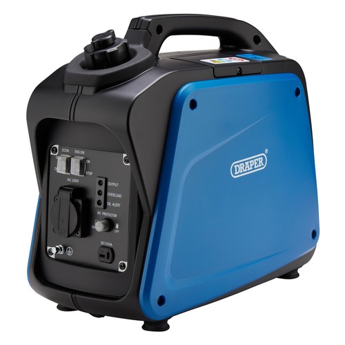 Draper Portable Petrol Inverter Generator 1000W 230V Fuel tank 3.0L 95196 - 第 1/3 張圖片