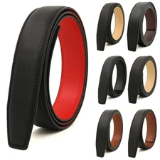 7Styles Men Ratchet Genuine Leather Dress Jeans Belt Waistband Automatic Buckle