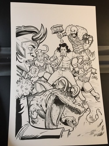 LOKI AVENGERS #1 HOMAGE MARVEL COMICS MCU 11x17 Original Art 2026 SALE!