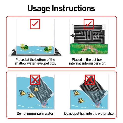 Reptile Vivarium Heat Mat Heating Warm Heater Pad With Thermostat Controller UK - Picture 4 of 15