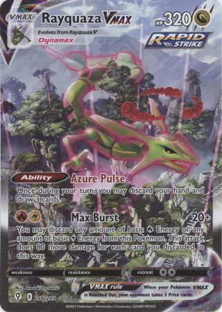 2021 Pokemon Sword & Shield Gyarados Vmax 029/203 Evolving Skies