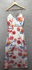 Shinestar Women’s Maxi Dress Size M Strappy Tie Back Out Floral