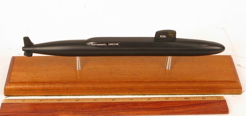 ELECTRIC BOAT MODEL NUCLEAR SUBMARINE NATHANAEL GREENE HAND MADE GROTON CT !!