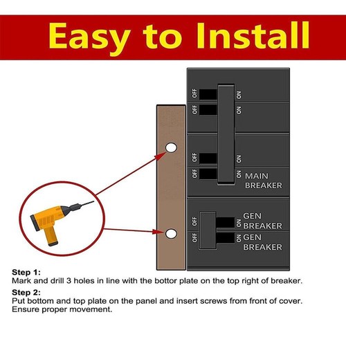 1X Generator Interlock Kit FIT For Meter Main 150 Amp Breaker Square D - Picture 14 of 24
