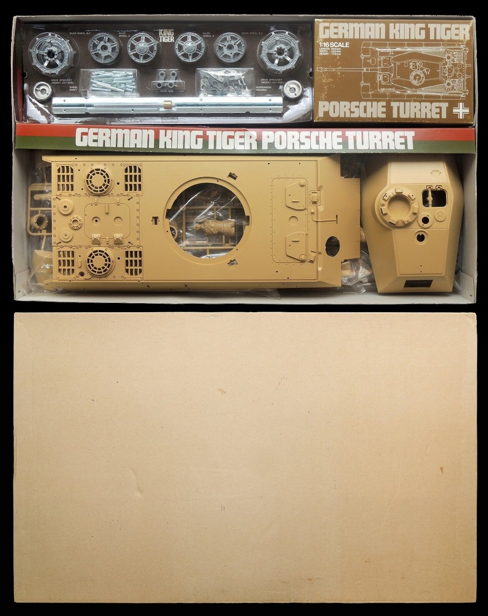 Tamiya 1/16 German King Tiger Porsche Turret Panzer Tamiya 1/16 German King Tiger Porsche Turret Panzer