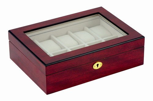 Hand Made Watch Jewelry Display Storage Holder Case Glass Box Organizer Gift 58 - Picture 8 of 12