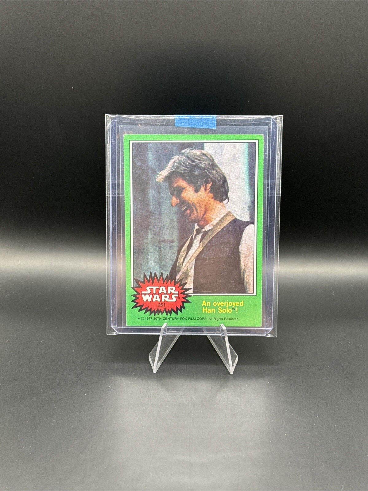 1977 Topps Star Wars #251 An overjoyed Han Solo!