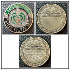Challenge Coin: ARMY Drill Sergeant ENGRAVED