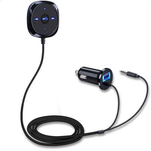 3.5mm Car AUX Adapter Bluetooth 4.0 Wireless Music Receiver Handsfree for iPhone - Picture 2 of 12