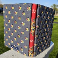 Vera Bradley Photo Frame Album 4x6 Photos Blue With Flowers Preowned VGC 