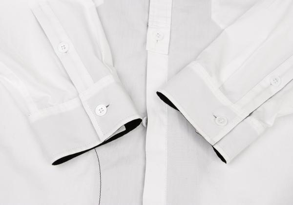 Yohji Yamamoto POUR HOMME Two Tone Reversible Shirt Size 2(K Yohji Yamamoto POUR HOMME Two Tone Reversible Shirt Size 2(K