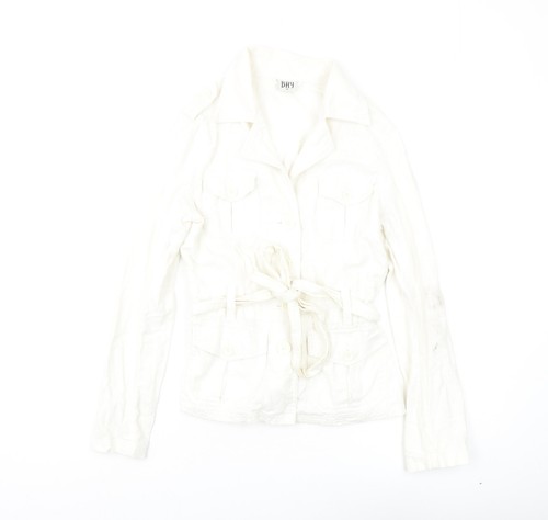 Bay Women's White Military Jacket Size 10