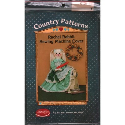 Vintage 1988 Ozark Crafts Rachel Rabbit Sewing Machine Cover Pattern 715 Country