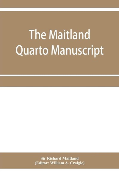 The Maitland Quarto Manuscript Richard Maitland Taschenbuch Englisch 2020-image