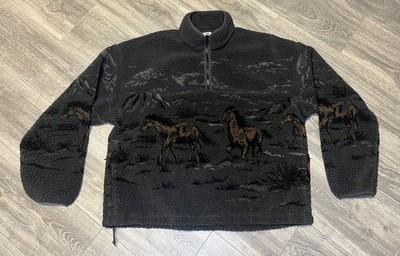 Levi's Men's Idyllwild Popover Sweatshirt Large Western Horses 