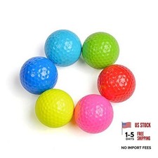 Golf Balls 6Pack Colored Gift Training Novelty Practice Variety Fun Set for