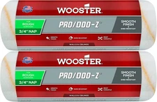 Wooster Genuine 9" Pro/Doo-Z 3/4" Nap Roller Cover 2-Pack, RR644-9-2PK