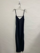 NWT Free People Size M Black Texture Maxi Ladies Dress