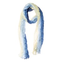 Knitterschal Halstuch Schal Xxl Halstuch Schal Blau Naturweiss Farbverlauf Seide
