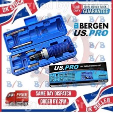 US PRO 7PC IMPACT SCREWDRIVER TOOL SET 1/2" DRIVE HEAVY DUTY BOLSTER DRIVER