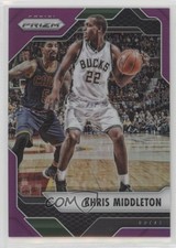 2016-17 Panini Prizm Purple Prizm 13/75 Khris Middleton #12 0ad