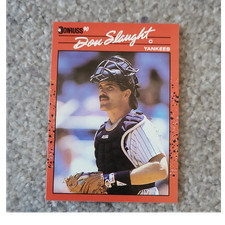 Donruss 1990 Don Slaught Yankees #277 Base Set Vintage MLB Baseball Card