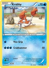 Krabby - XPF 013 Pokemon - Damaged / Poor