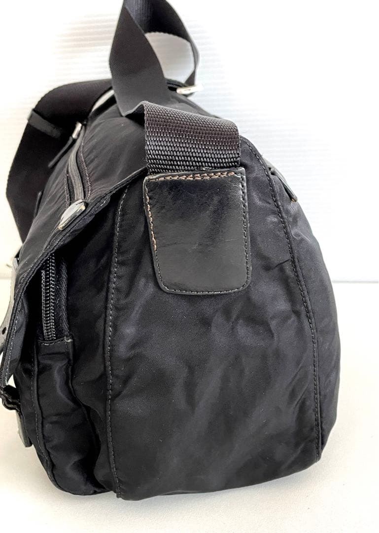 PRADA Nylon Shoulder Bag Black thumbnail 6
