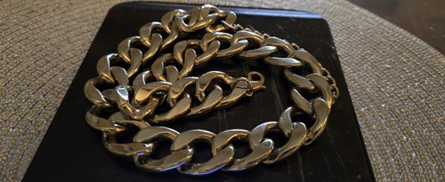 VINTAGE CORE Gold-Tone Chunky Curb Necklace | 80s 90s Runway Style | Bold, $35 - Photo 7